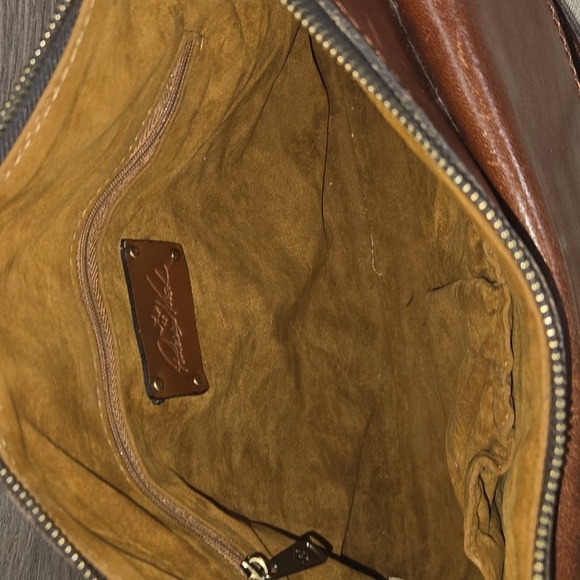 Patricia Nash Brown Leather Crossbody Bag - Picture 13 of 15